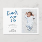 Babydusche Foto Danke Postkarte (Vorderseite)