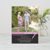 Babydusche Foto Einladung (Stehend Vorderseite)