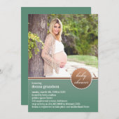 Babydusche Foto Einladung (Vorne/Hinten)