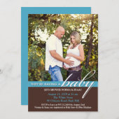 Babydusche Foto Einladung (Vorne/Hinten)