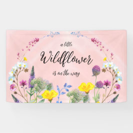 Babydusche Foto Hintergrund, Wildblume Banner