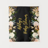 Babydusche Foto Stand Hintergrund Blumenprop Schwa Wandteppich (Vorderseite)