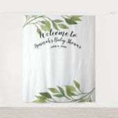 Babydusche, Foto-Stütze, individuell auf Botanisch Wandteppich (Vorderseite)