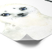 Babydusche für Arktis Begrüßungszeichen Poster (Ecke)