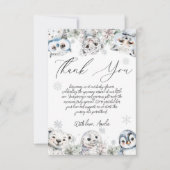 Babydusche für Arktis Dankeskarte (Vorderseite)