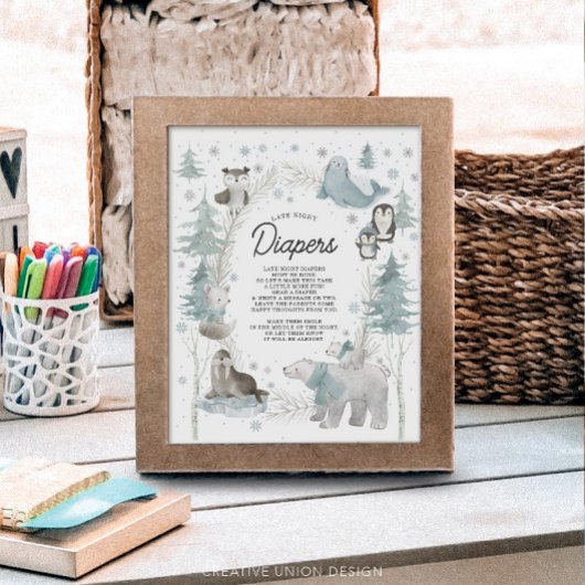 Babydusche für Arktis Späte nächtliche Windeln