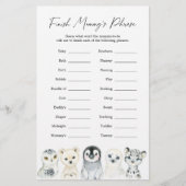 Babydusche für Arktische Tiere schließt Mummy's Ph (Vorderseite)