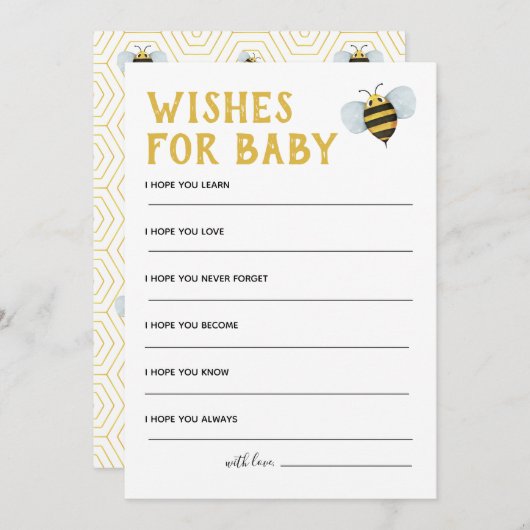 Babydusche für Baby Einladung (Vorne/Hinten)