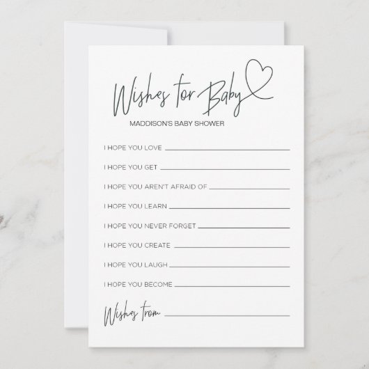 Babydusche für Baby Keepake-Spielkarte Einladung (Vorderseite)