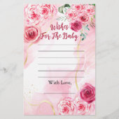 Babydusche für Baby Magenta Rose Rosa (Vorderseite)