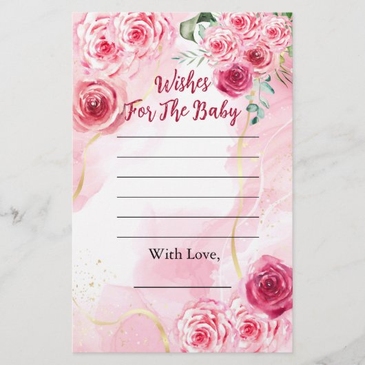 Babydusche für Baby Magenta Rose Rosa (Vorderseite)