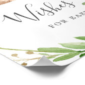 Babydusche für Babybetten Poster (Ecke)