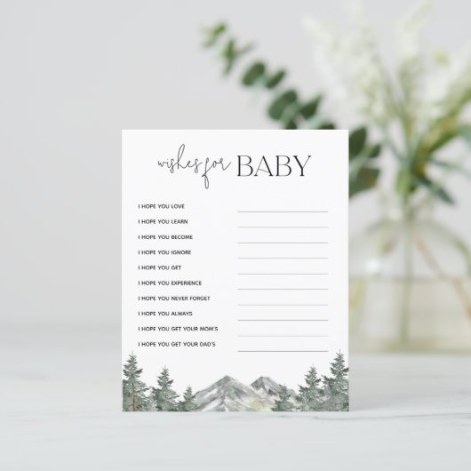 Babydusche für Babykarten (Stehend Vorderseite)