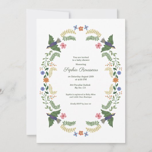 Babydusche für Babys Einladung (Vorderseite)