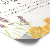 Babydusche für Babyzeichen Poster (Ecke)