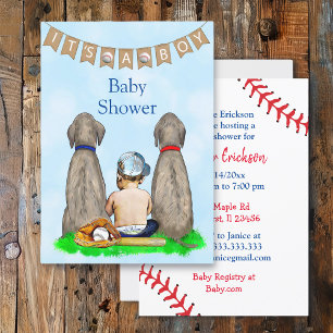 Babydusche für Baseball Einladung
