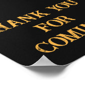 Babydusche für Bier und Windeln Vielen Dank für Ih Poster (Ecke)