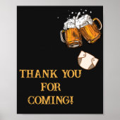 Babydusche für Bier und Windeln Vielen Dank für Ih Poster (Vorne)
