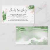 Babydusche für Botanisches tropisches Buch Begleitkarte (Vorne/Hinten)