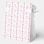 Babydusche für Bows und Herz Geschenkschachtel (Rückseite)
