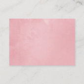 Babydusche für Burgund & Blush Begleitkarte (Rückseite)