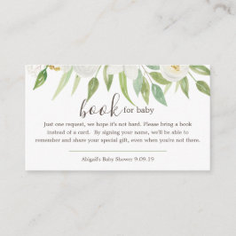 Babydusche für den Blumenstrauß Begleitkarte