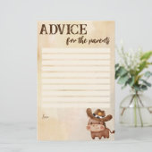 Babydusche für den kleinen Cowboy Briefpapier (Stehend Vorderseite)