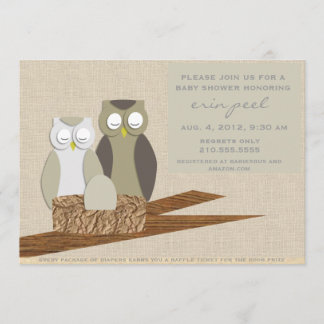 Babydusche für den Owl Einladung