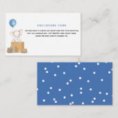 Babydusche für Elefanten per E-Mail, Eintrittskart Begleitkarte (Vorne/Hinten)