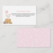 Babydusche für Elephant Girl per E-Mail, Eintritts Begleitkarte (Vorne/Hinten)