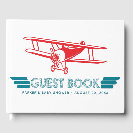 Babydusche für Flugzeuge Gästebuch