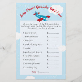 Babydusche für Flugzeuge schätzen den richtigen Pr