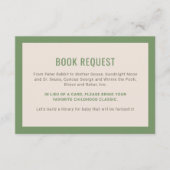 Babydusche für Grünholztiere Begleitkarte (Vorderseite)