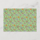 Babydusche für Grünholztiere Begleitkarte (Rückseite)