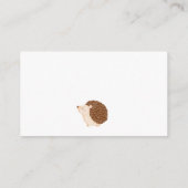 Babydusche für Herbst Igel - Anfrage Begleitkarte (Rückseite)