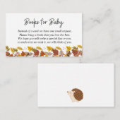 Babydusche für Herbst Igel - Anfrage Begleitkarte (Vorne/Hinten)