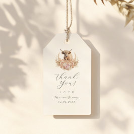 Babydusche für Highland Cow Geschenkanhänger