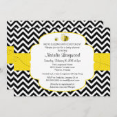 Babydusche für Hummeln, begeistert Einladung (Vorne/Hinten)