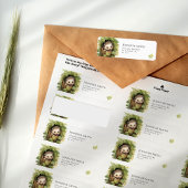 Babydusche für Igel mit Wasserfarbe