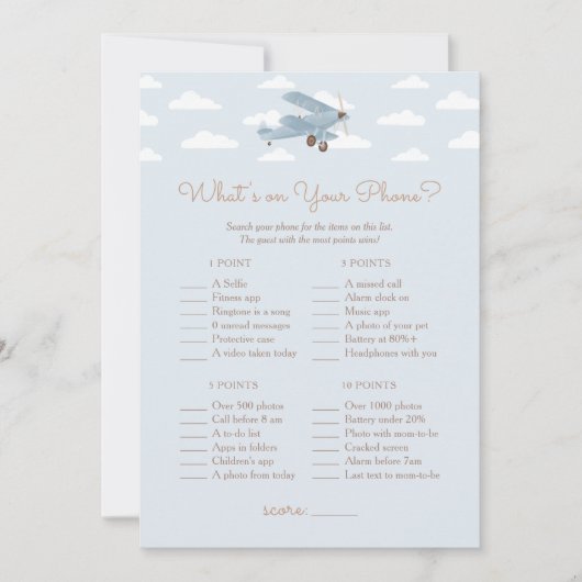 Babydusche für Ihr Handy Einladung (Vorderseite)