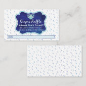 Babydusche für junge Blue-Diaper-Raffelkarten Begleitkarte (Vorne/Hinten)