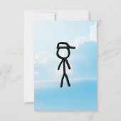 Babydusche für Junge, Van und Limousine Dankeskarte (Rückseite)