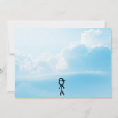 Babydusche für Junge, Van und Limousine Einladung (Rückseite)