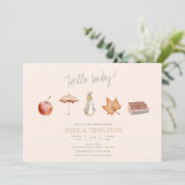 Babydusche für Kaninchen Einladung (Stehend Vorderseite)