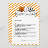 Babydusche für Kinder Einladung (Vorne/Hinten)