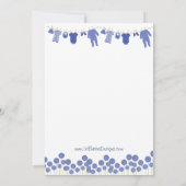 Babydusche für Kinder Einladung (Rückseite)