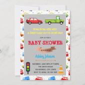 Babydusche für Kraftfahrzeuge Einladung (Vorderseite)