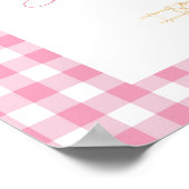 Babydusche für Küken Begrüßungspult Poster (Ecke)