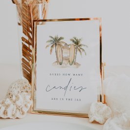 Babydusche für Küstenwache Kinderspielzeichen Cand Poster