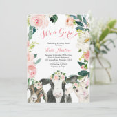 Babydusche für Landtiere Einladung (Stehend Vorderseite)